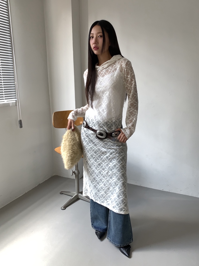 SUNDER MARKET東大門㊣實拍女士新款推薦25秋冬連衣裙不含腰帶SUNDER MARKET連衣裙