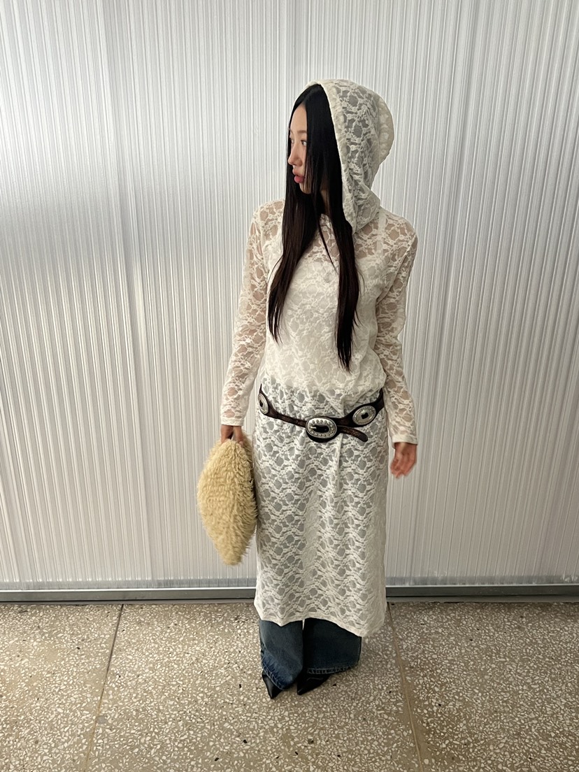 SUNDER MARKET東大門㊣實拍女士新款推薦25秋冬連衣裙不含腰帶SUNDER MARKET連衣裙