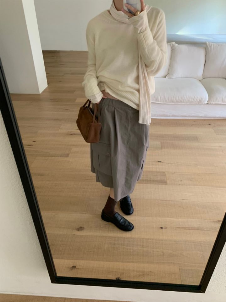 MARE韓國直郵㊣女士新款推薦真品時尚職業半身裙中短裙工裝MARE半身裙/中短裙
