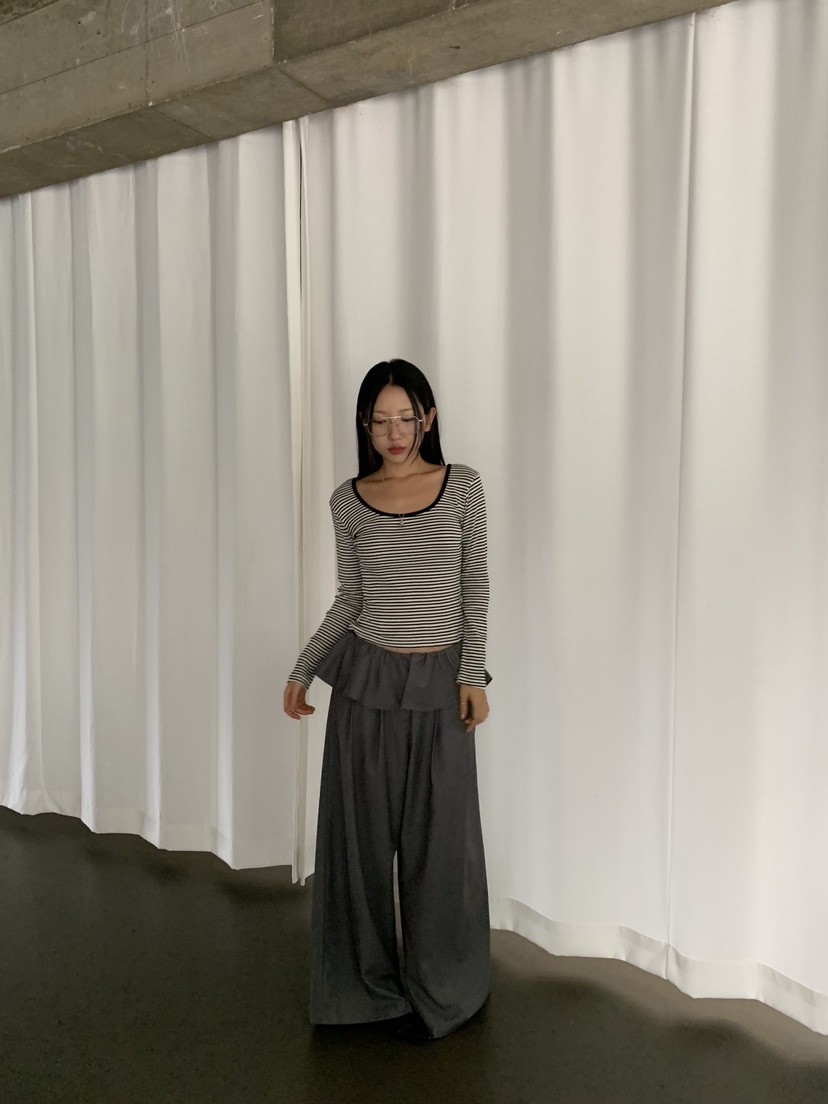 SUNDER MARKET韓國直郵㊣女裝新款真品熱賣25秋冬推薦休閑褲SUNDER MARKET休閑褲
