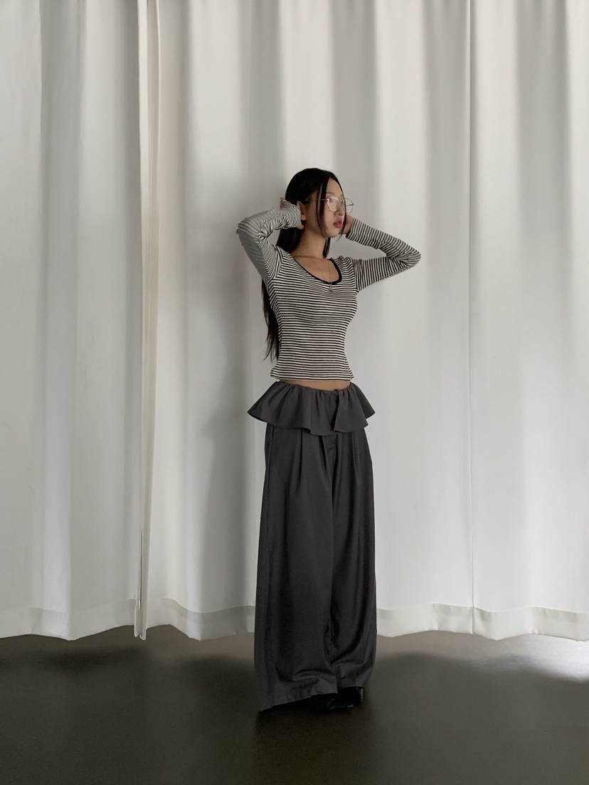 SUNDER MARKET韓國直郵㊣女裝新款真品熱賣25秋冬推薦休閑褲SUNDER MARKET休閑褲