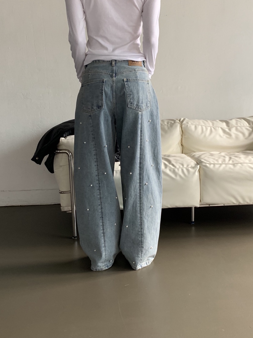 SUNDER MARKET東大門㊣代購女士新品熱賣休閑時尚推薦牛仔褲SUNDER MARKET牛仔褲