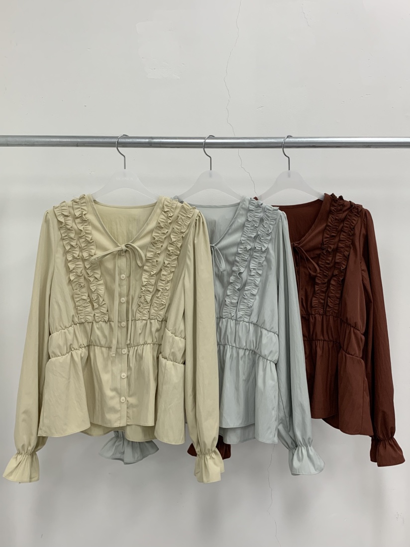 MOSMOS韓國直郵㊣女裝新品休閑職業時尚人氣真品襯衫蕾絲衫MOSMOS襯衫/蕾絲衫