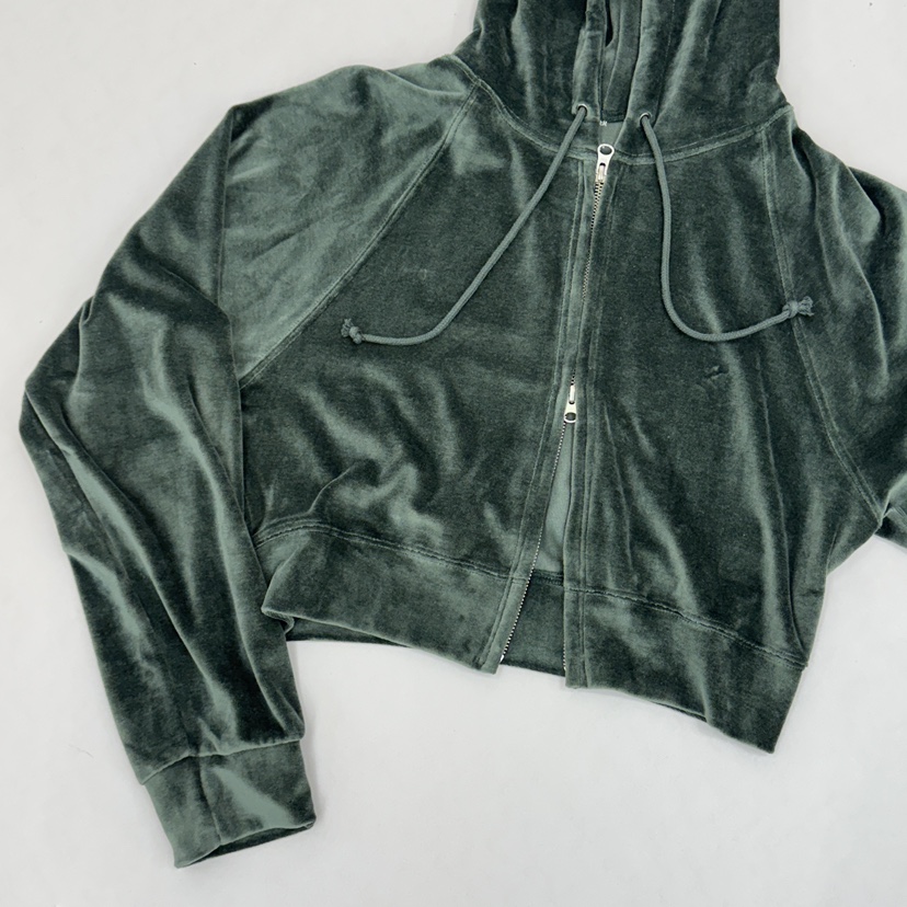WATER/RIVER東大門㊣代購女士新品25秋冬衛衣天鵝絨連帽拉鏈WATER/RIVER衛衣