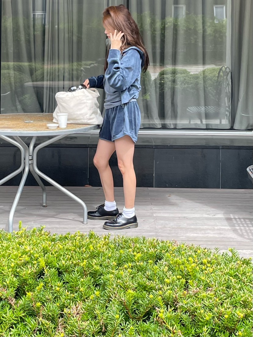 WATER/RIVER東大門㊣代購女士新品25秋冬衛衣天鵝絨連帽拉鏈WATER/RIVER衛衣