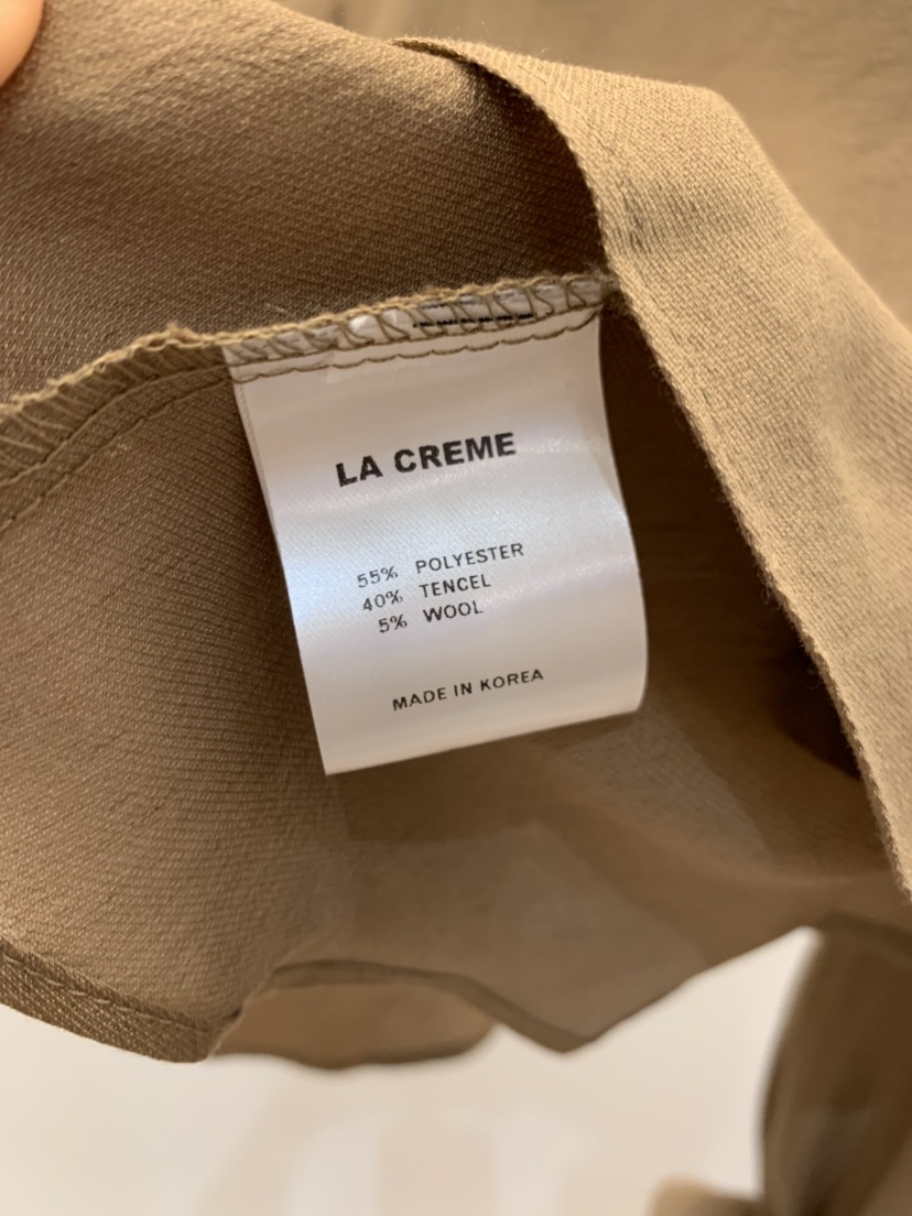 LA CREME東大門㊣直郵女士新品真品25秋冬人氣休閑襯衫蕾絲衫LA CREME襯衫/蕾絲衫