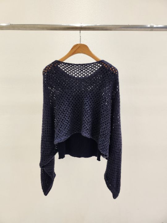 FEMME東大門㊣實拍女士新品25秋冬時尚針織衫不含吊帶網眼套裝FEMME針織衫