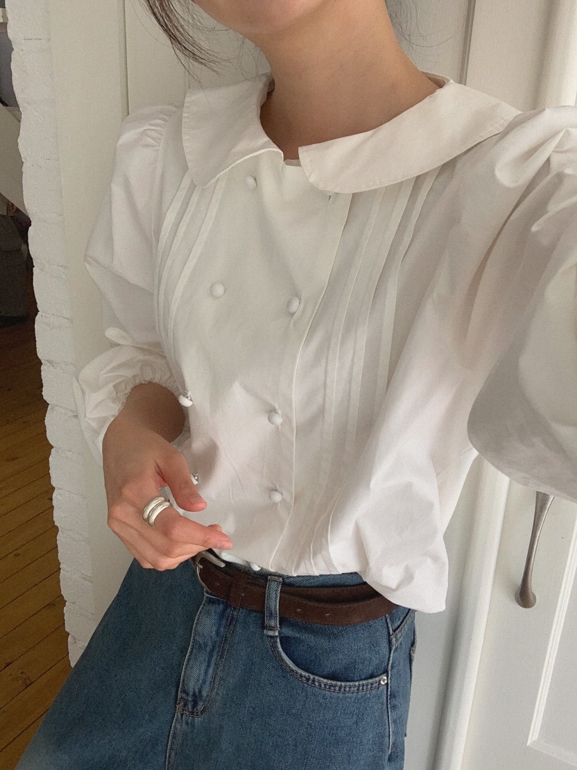 MOSMOS東大門㊣直郵女士新款25秋冬人氣時尚休閑襯衫蕾絲衫MOSMOS襯衫/蕾絲衫