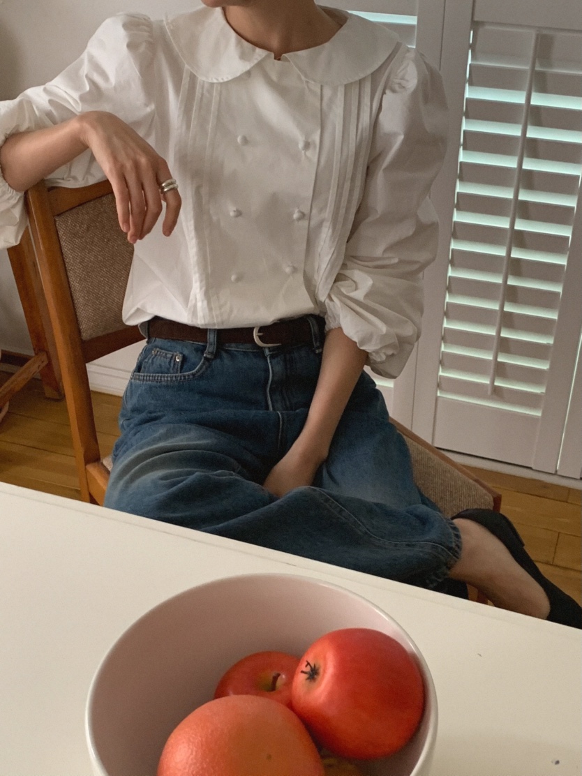 MOSMOS東大門㊣直郵女士新款25秋冬人氣時尚休閑襯衫蕾絲衫MOSMOS襯衫/蕾絲衫