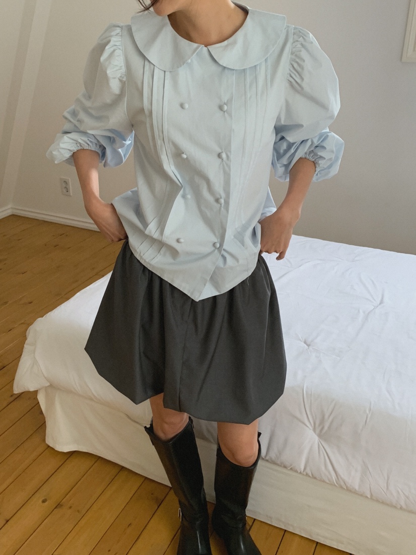 MOSMOS東大門㊣直郵女士新款25秋冬人氣時尚休閑襯衫蕾絲衫MOSMOS襯衫/蕾絲衫