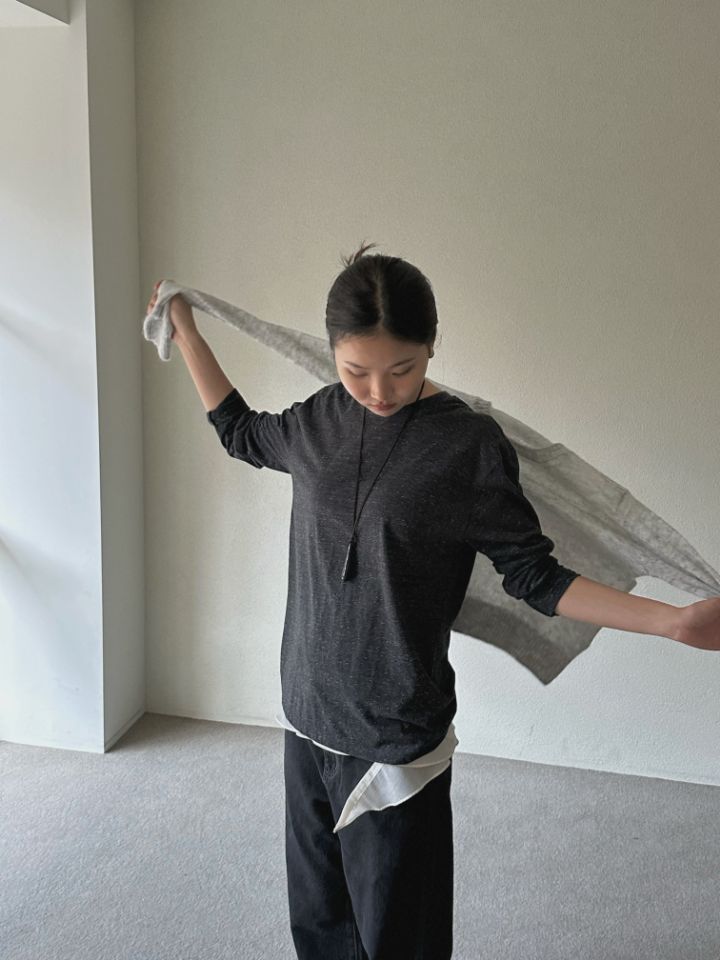 MARE韓國代購㊣女裝新款推薦25秋冬時尚真品人氣職業長袖T恤MARE長袖T恤