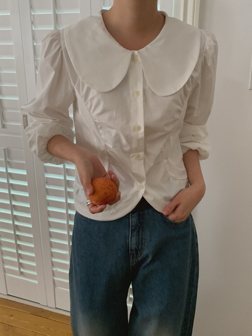 MOSMOS東大門㊣代購女士新品時尚職業人氣25秋冬襯衫蕾絲衫MOSMOS襯衫/蕾絲衫