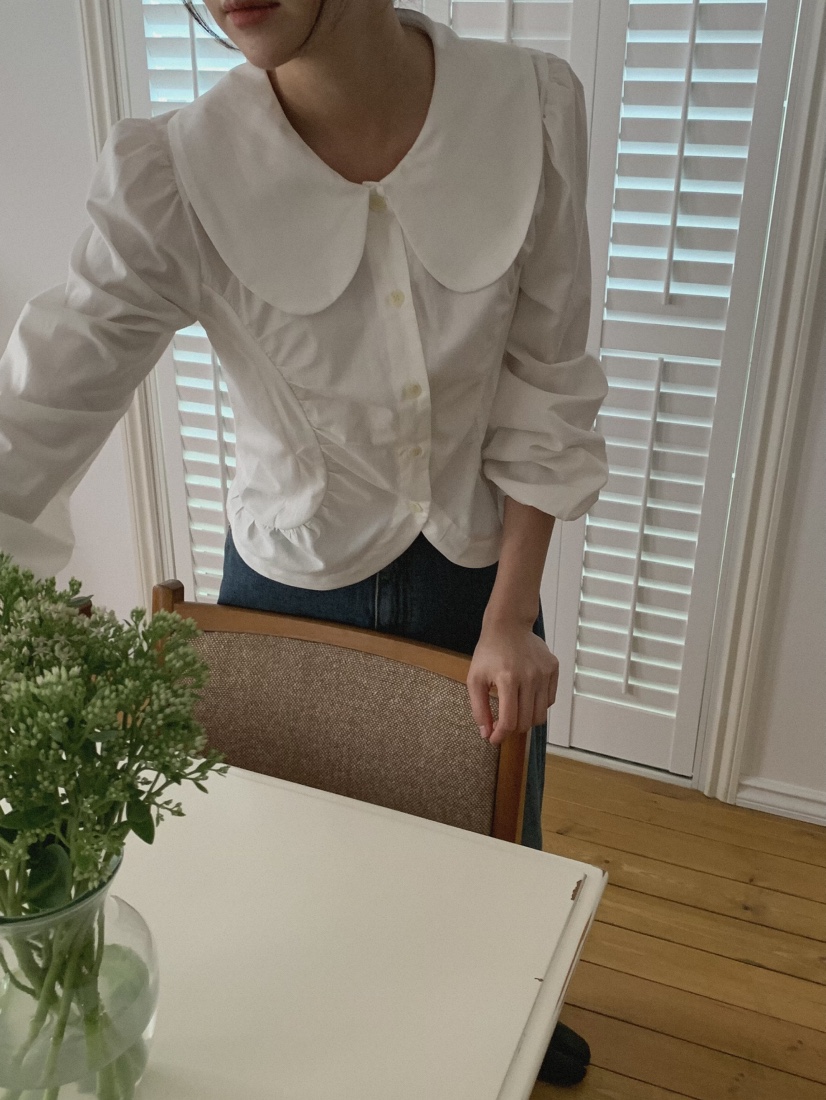 MOSMOS東大門㊣代購女士新品時尚職業人氣25秋冬襯衫蕾絲衫MOSMOS襯衫/蕾絲衫