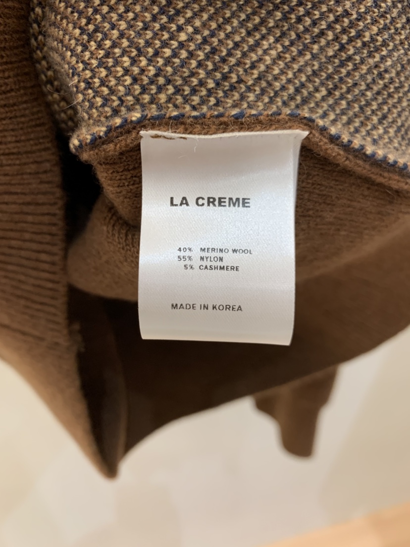LA CREME東大門㊣直郵女裝新款職業25秋冬真品熱賣推薦針織衫LA CREME針織衫