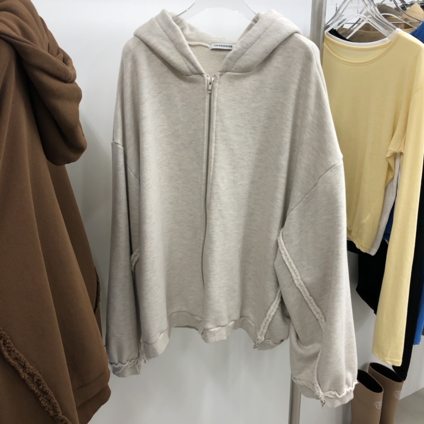 TOPDRESSING東大門㊣實拍女士新品熱賣人氣休閑25秋冬衛衣拉鏈TOPDRESSING衛衣圖色1