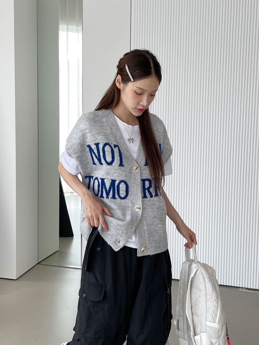 NEOUL東大門㊣代購女裝新品真品25秋冬職業推薦休閑人氣馬甲NEOUL/ahin雙領標簽馬甲