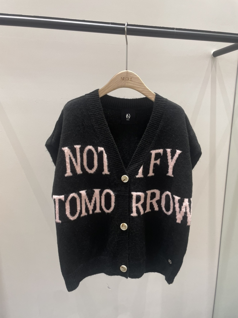 NEOUL東大門㊣代購女裝新品真品25秋冬職業推薦休閑人氣馬甲NEOUL/ahin雙領標簽馬甲圖色3