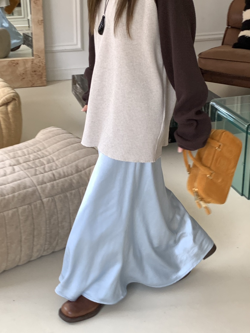 PEBBLE東大門㊣實拍女士新款休閑人氣推薦真品職業25秋冬長袖T恤PEBBLE/LAYER長袖T恤