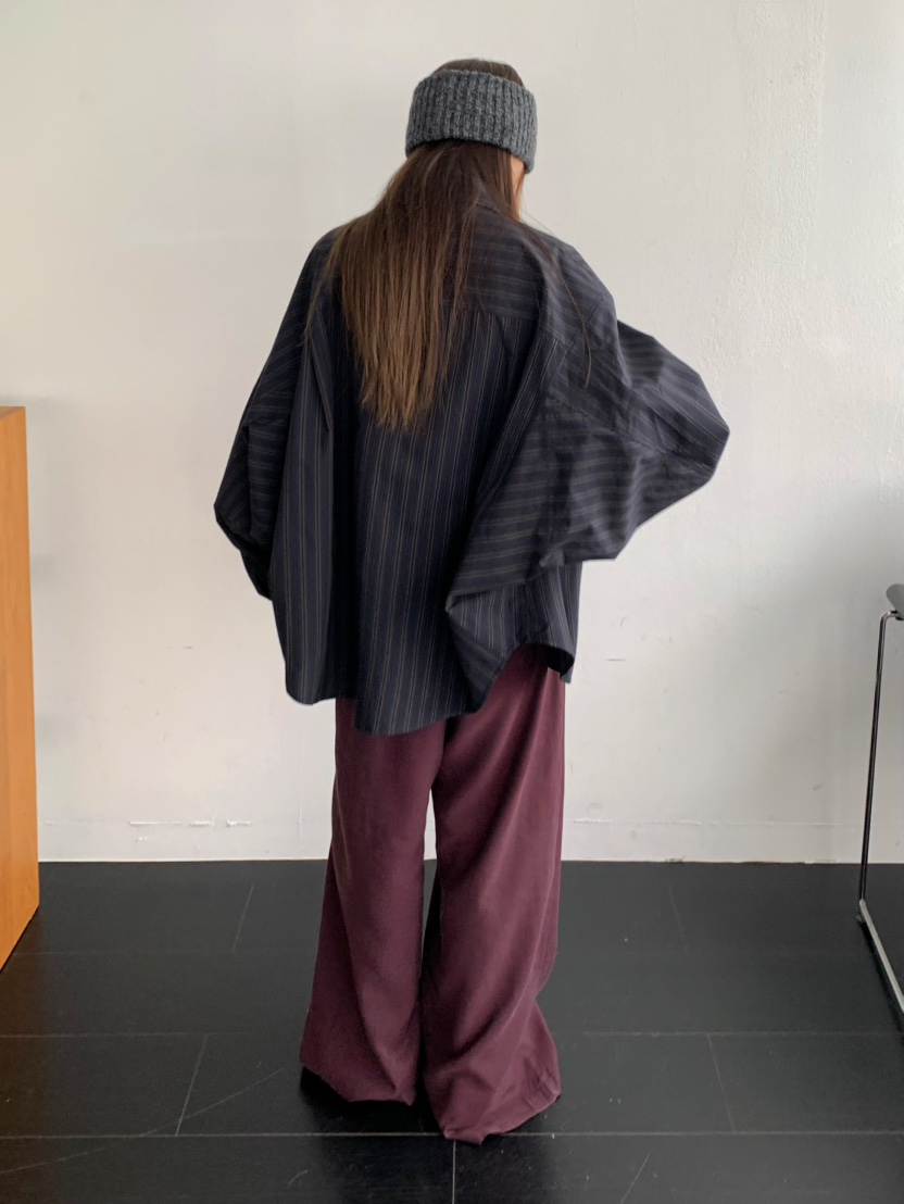 PEBBLE東大門㊣實拍女士新品職業推薦休閑25秋冬襯衫蕾絲衫PEBBLE/LAYER襯衫/蕾絲衫