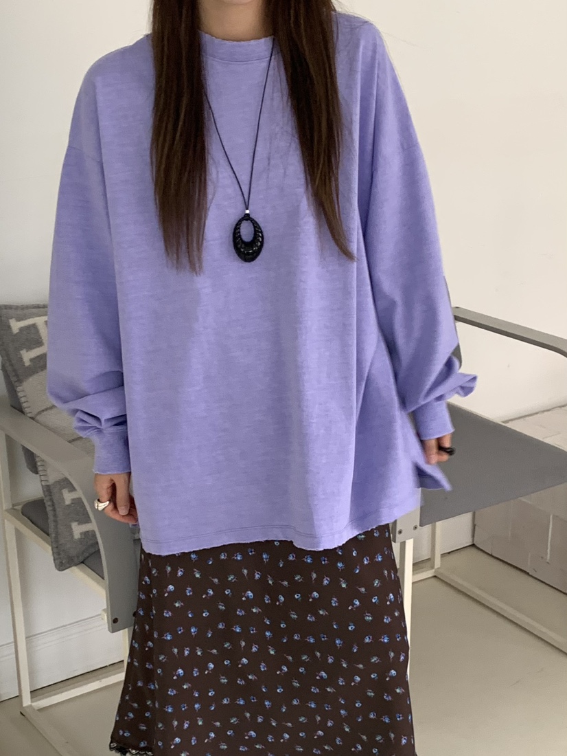 PEBBLE東大門㊣直郵女裝新品真品休閑時尚人氣熱賣職業長袖T恤PEBBLE/LAYER長袖T恤