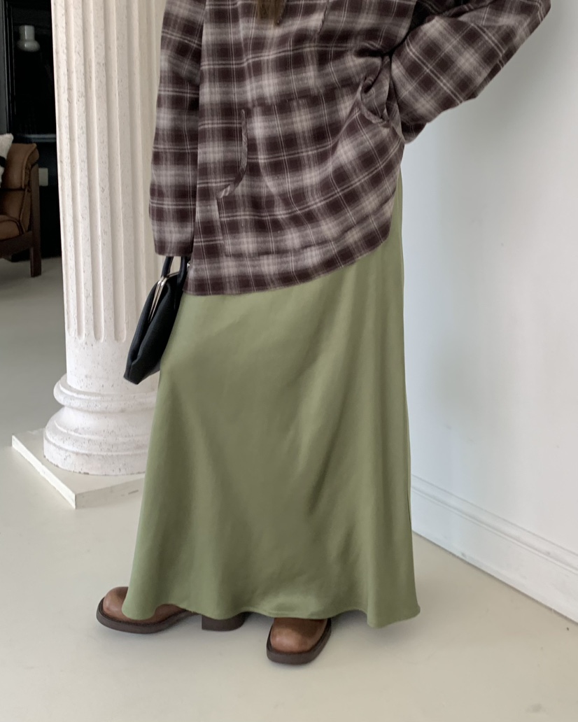 PEBBLE韓國直郵㊣女裝新品真品推薦熱賣職業時尚人氣25秋冬長裙PEBBLE/LAYER長裙