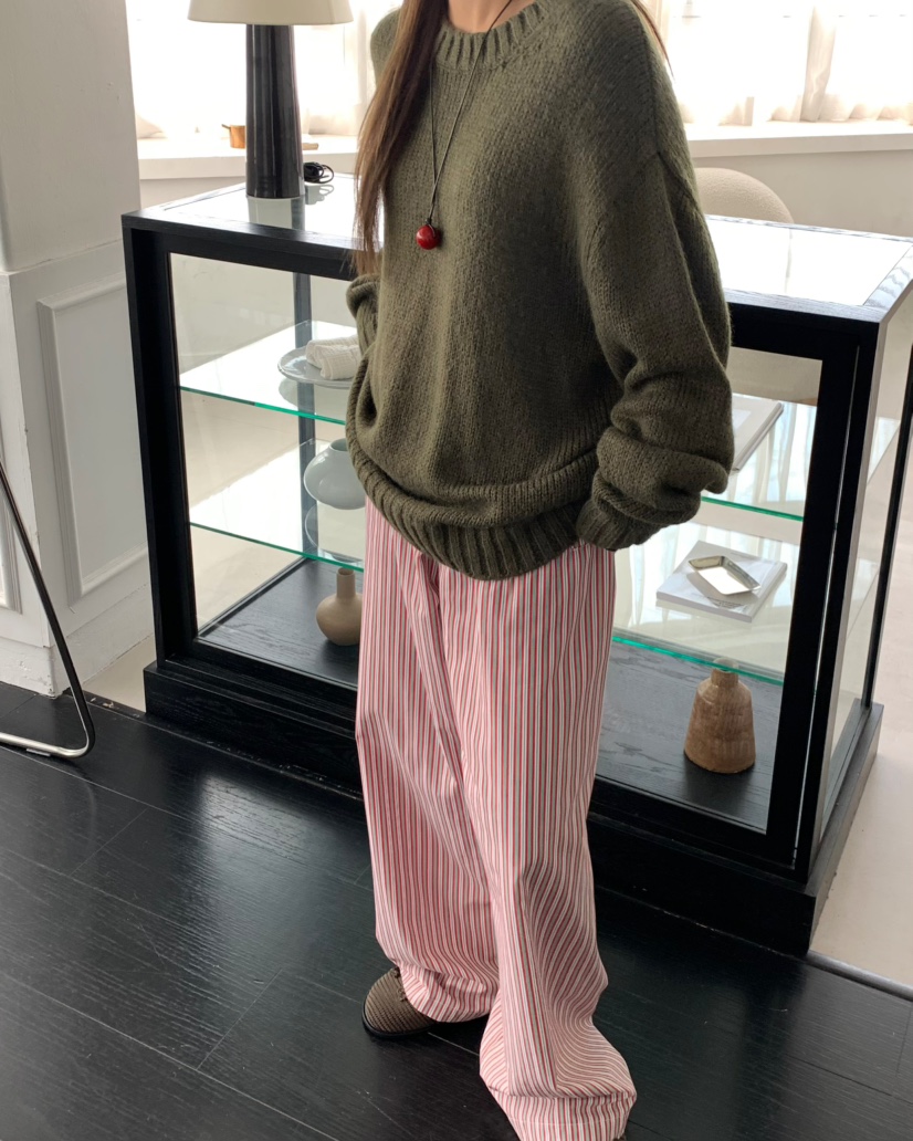 PEBBLE韓國代購㊣女裝新品真品25秋冬熱賣職業推薦休閑褲雙層PEBBLE/LAYER休閑褲