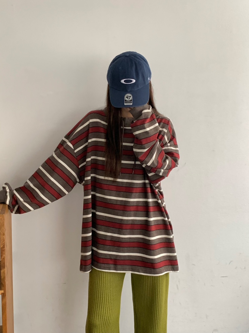 PEBBLE韓國直郵㊣女士新品時尚熱賣休閑真品職業25秋冬衛衣PEBBLE/LAYER衛衣