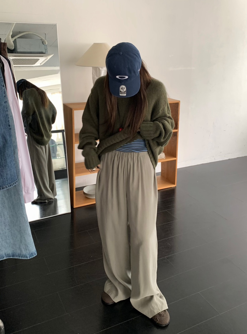 PEBBLE東大門㊣代購女裝新品熱賣真品25秋冬人氣時尚休閑褲PEBBLE/LAYER休閑褲