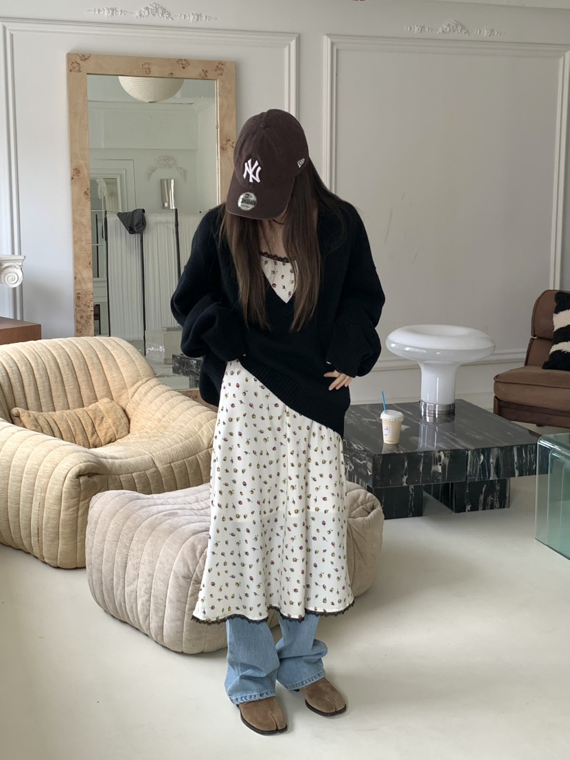 PEBBLE韓國代購㊣女士新款推薦人氣真品時尚25秋冬半身裙中短裙PEBBLE/LAYER半身裙/中短裙