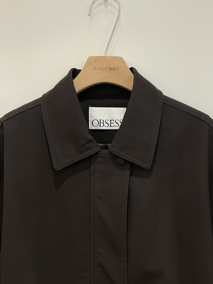 OBSESS韓國代購㊣女裝新品25秋冬時尚休閑職業熱賣人氣夾克OBSESS/EARLY BIRD夾克