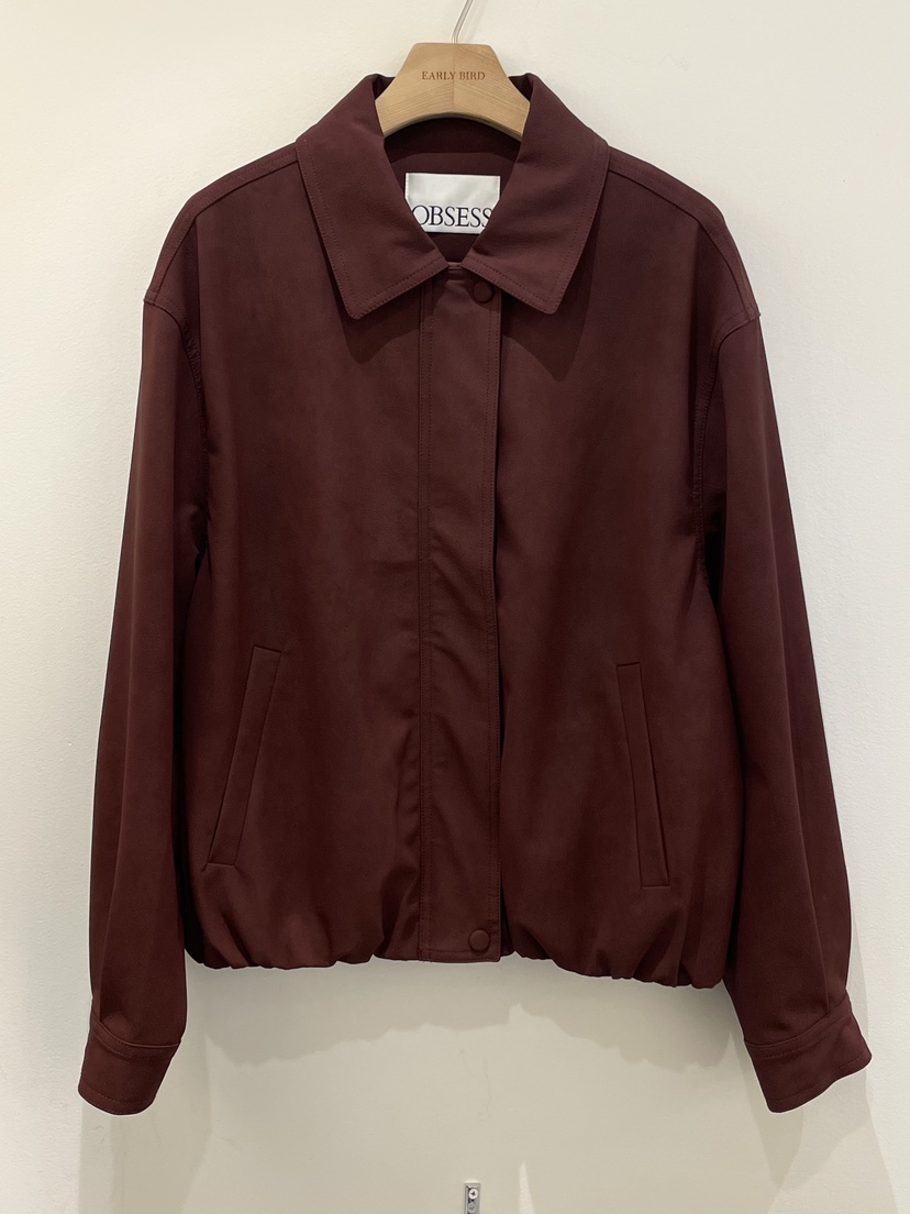 OBSESS韓國代購㊣女裝新品25秋冬時尚休閑職業熱賣人氣夾克OBSESS/EARLY BIRD夾克圖色1