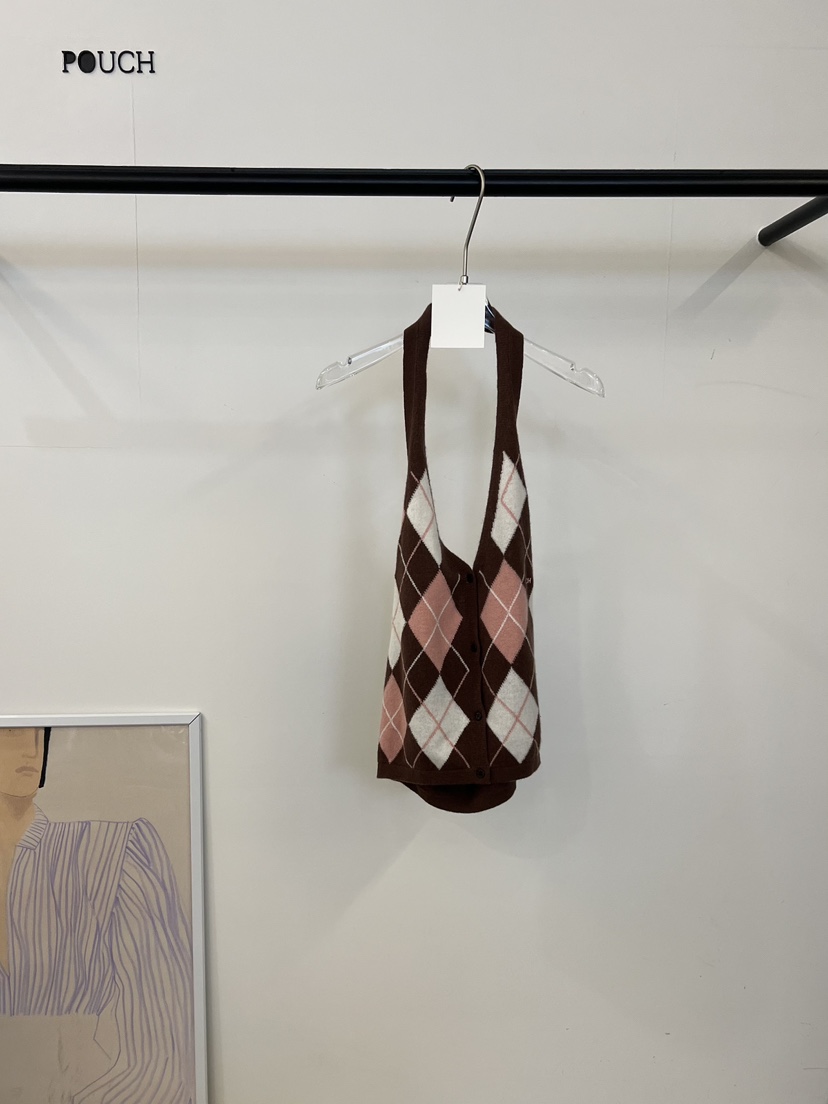 POUCH東大門㊣代購女士新款25秋冬真品休閑時尚人氣吊帶背心POUCH吊帶/背心圖色3