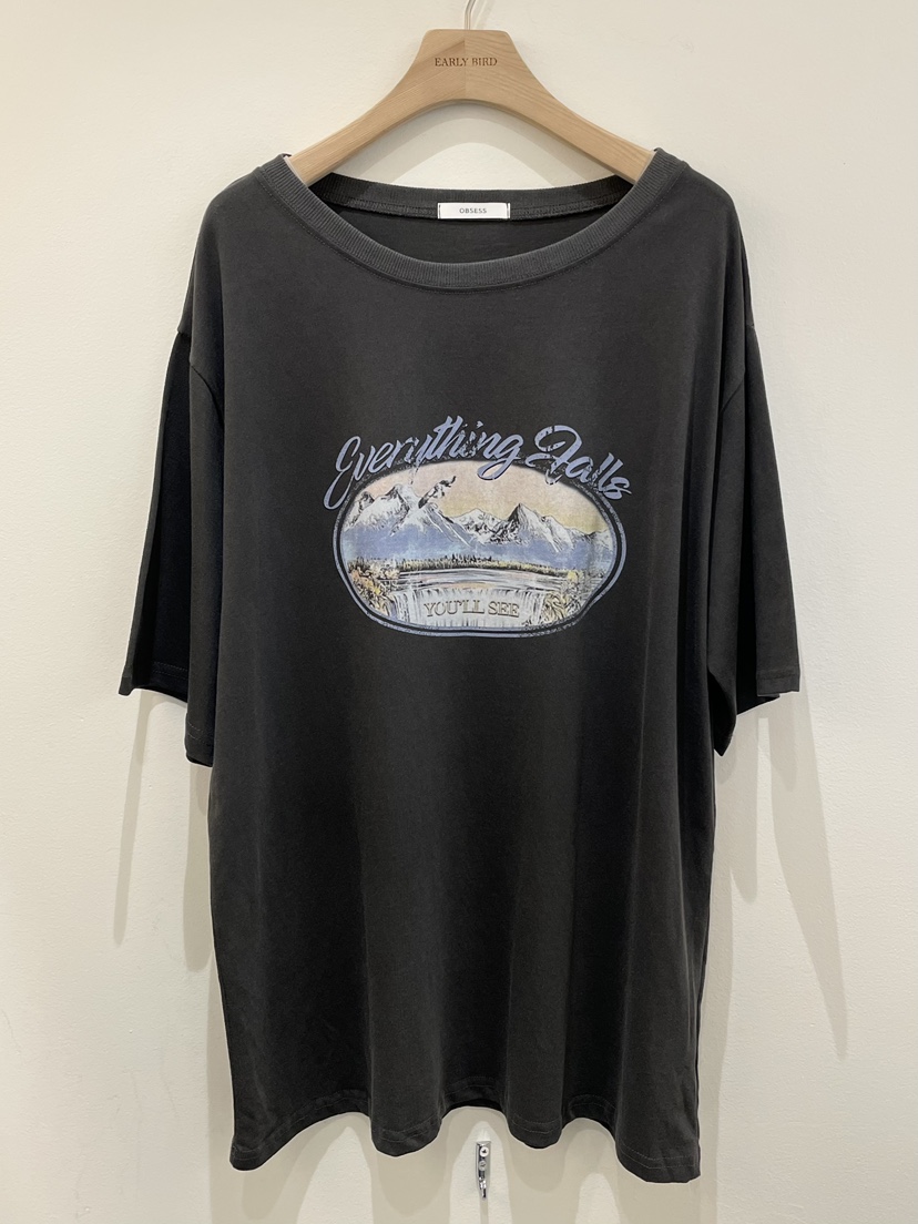 OBSESS東大門㊣代購女裝新品時尚推薦25秋冬職業熱賣人氣T恤OBSESS/EARLY BIRDT恤圖色2