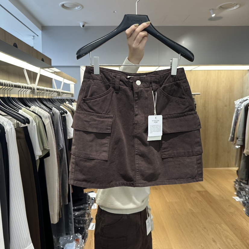 LEFANCY東大門㊣實拍女裝新款推薦真品時尚人氣職業25秋冬裙褲LEFANCY裙褲圖色1