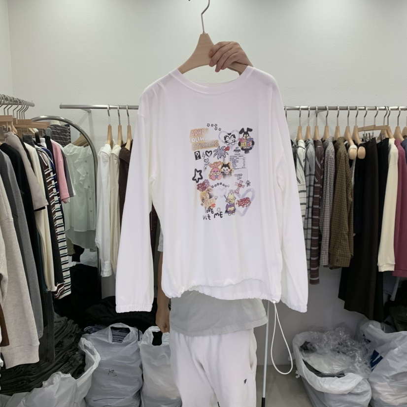 LELEN韓國直郵㊣女裝新款時尚休閑職業人氣熱賣真品長袖T恤LELEN長袖T恤