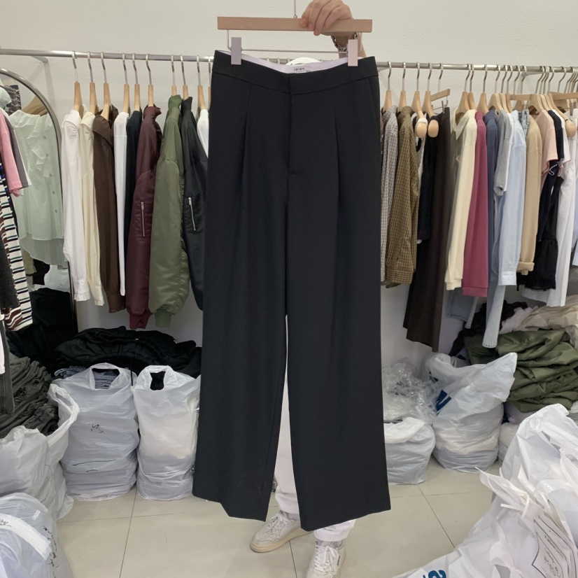 LELEN韓國代購㊣女士新品時尚熱賣推薦職業25秋冬休閑褲口袋LELEN休閑褲圖色2