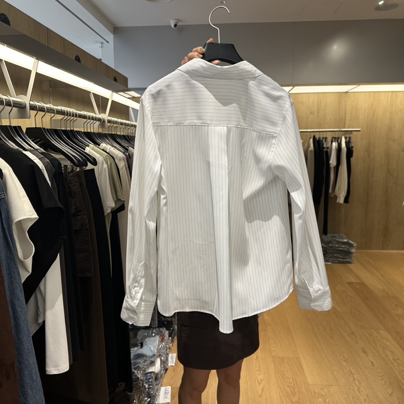 LEFANCY東大門㊣直郵女裝新品25秋冬推薦職業襯衫蕾絲衫絲綢LEFANCY襯衫/蕾絲衫