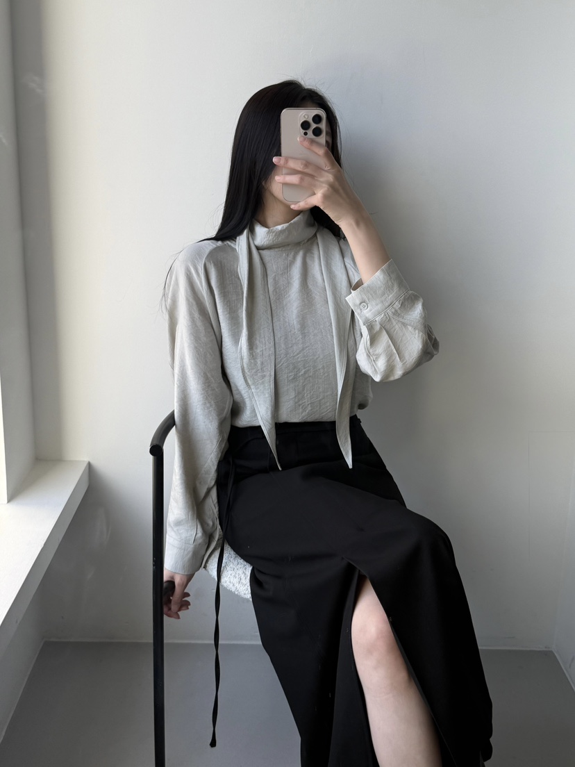 ADELINE東大門㊣代購女裝新款真品25秋冬職業熱賣襯衫蕾絲衫ADELINE襯衫/蕾絲衫
