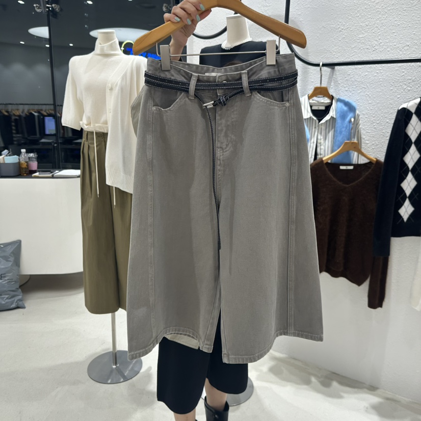 TREND SELLER/G東大門㊣直郵女裝新品職業25秋冬短褲不含腰帶G/TREND SELLER短褲圖色2