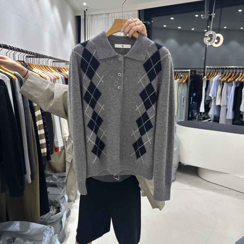 TREND SELLER/G東大門㊣實拍女裝新品推薦職業人氣針織衫G/TREND SELLER針織衫圖色2