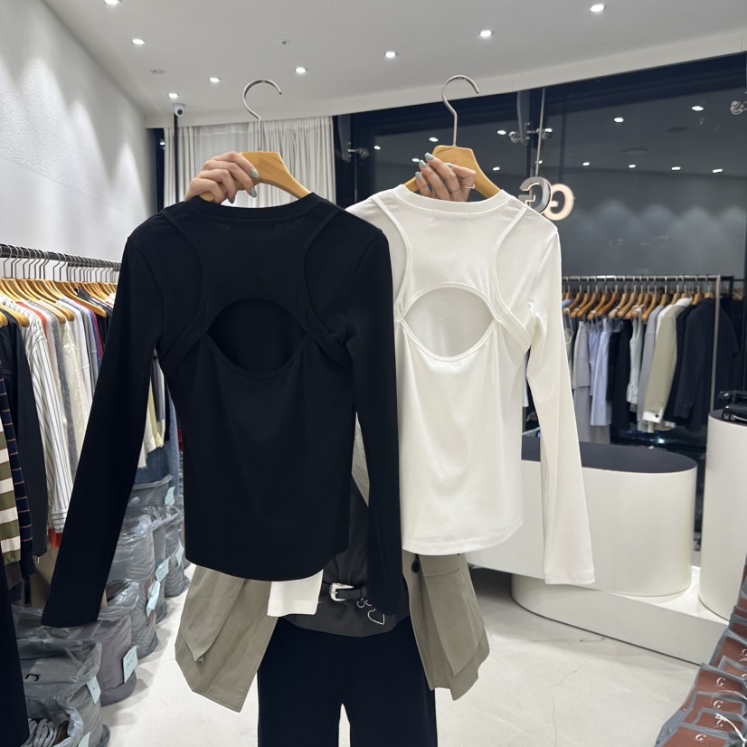 TREND SELLER/G東大門㊣實拍女士新款職業推薦時尚長袖T恤G/TREND SELLER長袖T恤