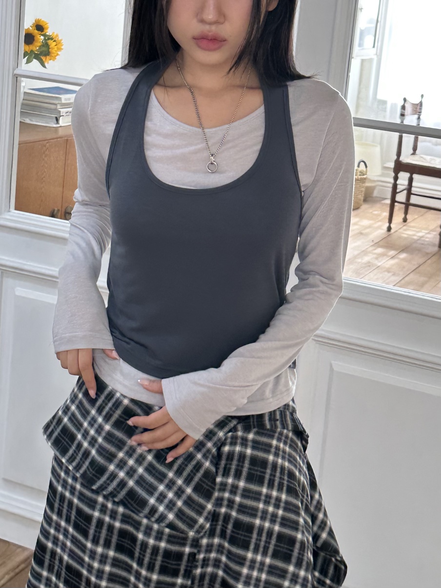 I MFACT東大門㊣代購女士新款人氣真品休閑職業長袖T恤假兩件I MFACT長袖T恤圖色2