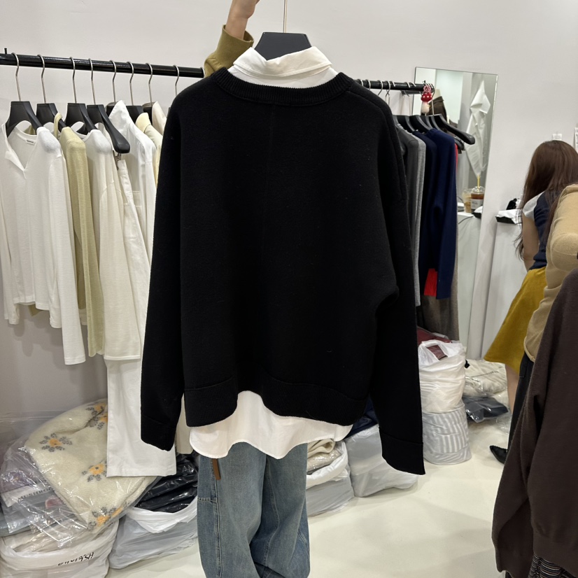 MUSHROOM EFFECT東大門㊣直郵女裝新品休閑針織衫不含內搭MUSHROOM EFFECT針織衫