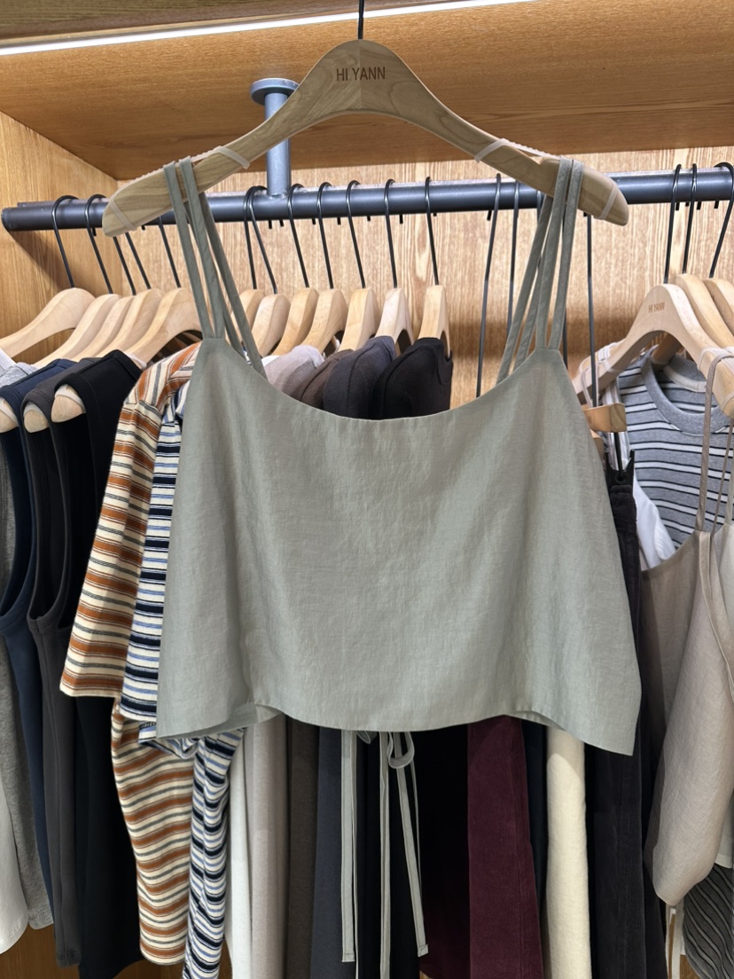 HI YANN東大門㊣實拍女裝新品休閑真品25秋冬熱賣吊帶背心HI YANN吊帶/背心圖色3