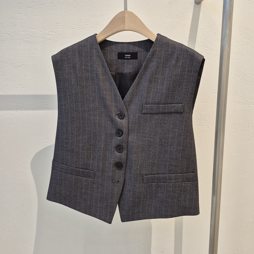 1 2ILLY-S東大門㊣代購女裝新品職業25秋冬真品人氣馬甲腰帶1 2ILLY/THE SIL馬甲