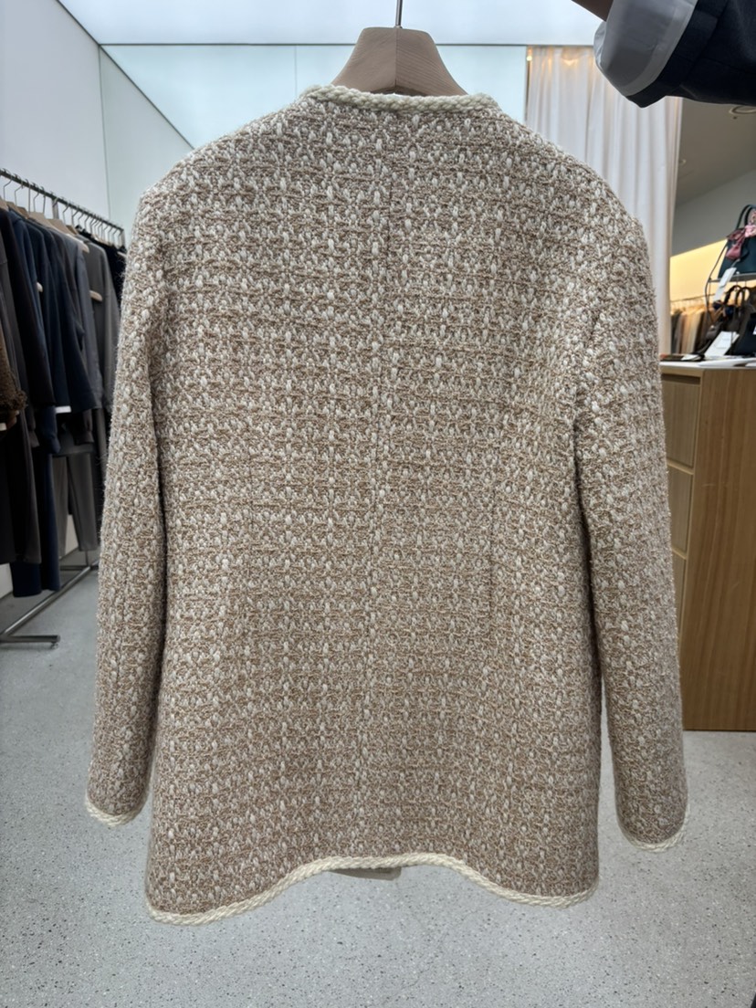 JUJU韓國直郵㊣女裝新品25秋冬職業熱賣推薦真品休閑夾克花呢JUJU夾克