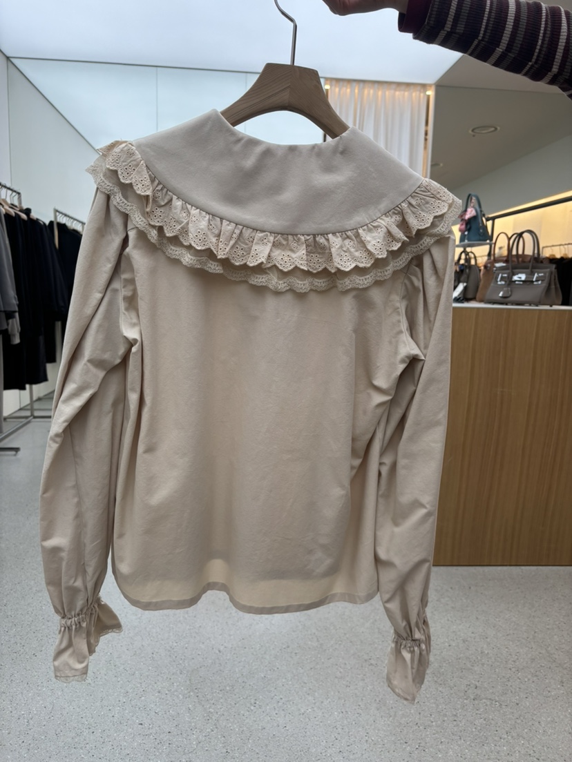 JUJU東大門㊣代購女裝新款真品人氣推薦休閑熱賣襯衫蕾絲衫JUJU襯衫/蕾絲衫