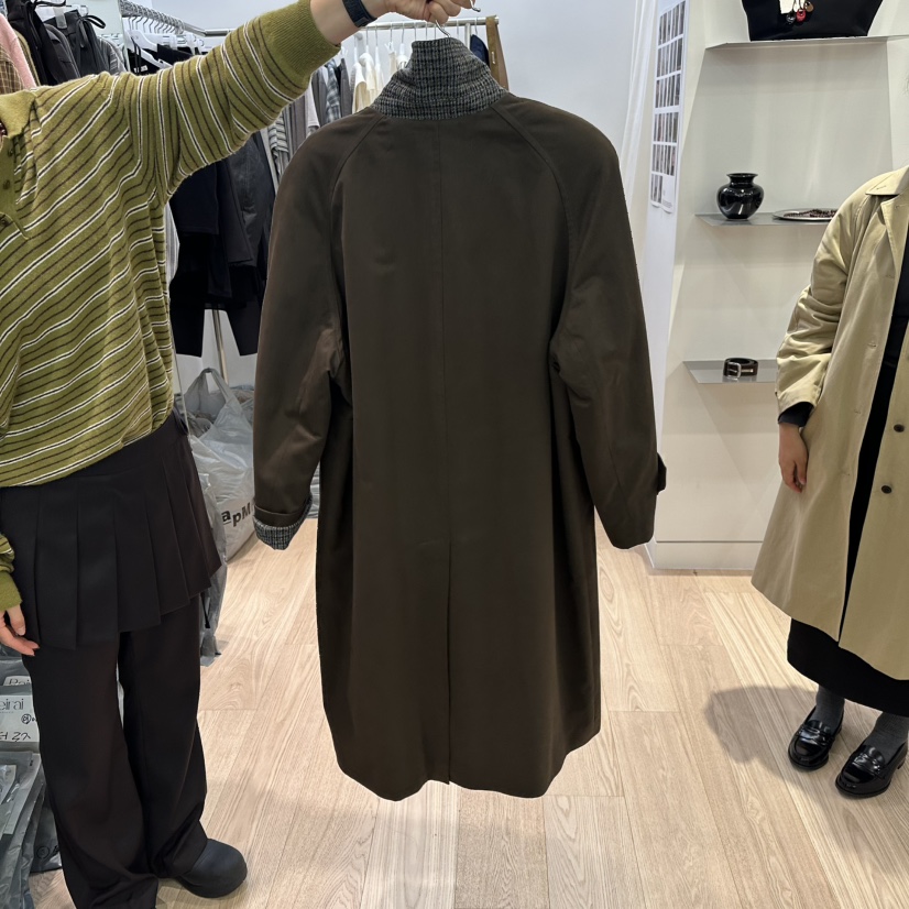 REIRAI東大門㊣實拍女士新款職業熱賣時尚休閑推薦長款風衣Reirai長款風衣