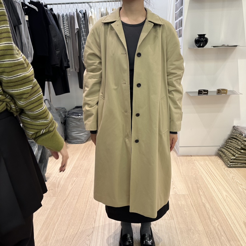 REIRAI東大門㊣實拍女士新款職業熱賣時尚休閑推薦長款風衣Reirai長款風衣圖色1