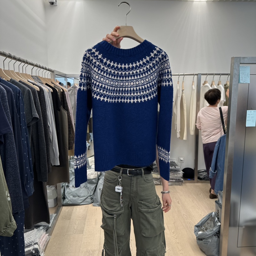 LTMS韓國代購㊣女裝新品推薦25秋冬職業人氣時尚休閑真品毛衣LTMS毛衣